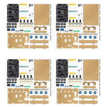 4X ICL8038 Funktionssignalgeneratormodul Sinus-Quadrat-Dreieck-Signalgeneratoren DIY-Schweißübungsset mit Koffer