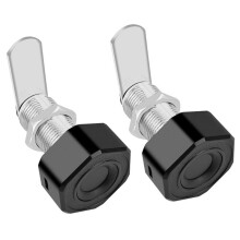 2X Tuya SmartLife APP Télécommande Intelligente Empreinte Digitale Armoire Tiroir Coffre-Fort Boîte Aux Lettres Serrure Électrique Noir L20mm