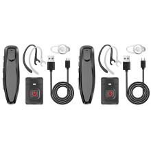 2X Talkie-Walkie Sans Fil PTT Casque Écouteur Mains Libres Prise K pour Casque Microphone BF-888S K5