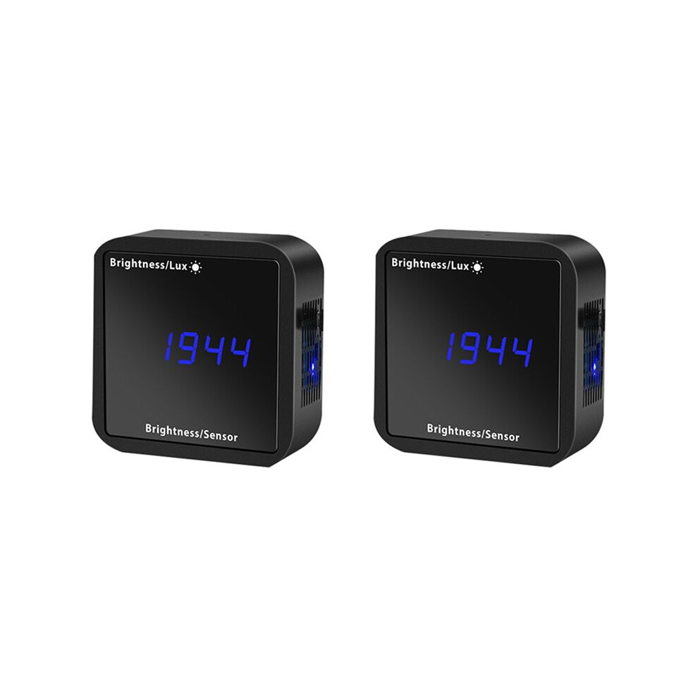 2X Tuya Zigbee Sensor Brightness Detector With Temperature Humidity Detection Display Home Security Linkage Light 6033087603059