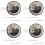 4X NH39 Watch Movement NH39A Fully Automatic Mechanical Movement Replace NH39 Movement 1