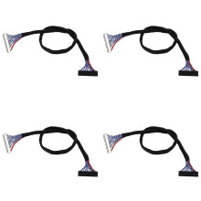 4X Fix 30P S8 30-Pin to 30-Pin 2-Channel 8-Bit LVDS Cable for LCD Panel Display