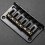 2 set Hardtail Guitar Bridge Body Through per 6 Parti Elettriche Nero 5