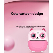 2X Kid Camera Printer Portable Thermal Instant Print Photo Kids Digital Camera 2.4inch HD Dual Cameras Video Toy