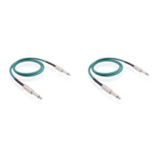 2X Guitar Instrument Cable Electric Guitar Cord 6.35mm Mono Plug Connect Cable for Guitar Bass Drum Audio Device,3 Meter