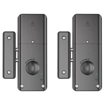 2X Tuya App IC-Kaartslot voor Houten Deur -Slot Elektronisch Deurslot Geen Boor Binnen Verborgen Installatie