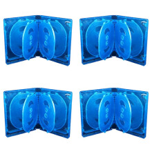 4X CD Storage Box 10-Piece Pack CD Case Plastic Double-Sided CD Storage Car CD Case Thickened DVD Case,
