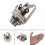 6X Jack 6.5 Two-Channel Audio Cable Connector Plug Socket with A  Stereo 6.5 Female for Guitar 3