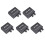 5X AU-202 2 Input 2 Output Stereo Mixer Audio Distributor for Headphone External Power AMP Volume Alone Control 1