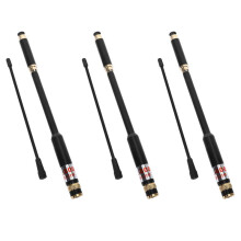 3X AL800 UHF VHF Telescopic BNC Antenna High Quality for Portable Two Way Radio TK-208 TK-308 for IC-V85