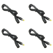 4st 5,5 mm X 2,1 mm LikströMsuttag Hane Till Hona FöRläNgningskabel Sladd Ledningskontakt KabelläNgd: 1,2 M