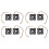 60Mm 6Cm  12V 3 Pin Computer Case CPU Cooler Cooling Fan Black 8 Pcs 1