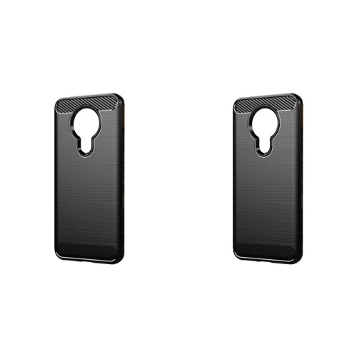 2X Suitable for  5.3 Case Anti-Fall Protective Shell Brushed Shell Protective Soft Shell TPU Phone Case Black