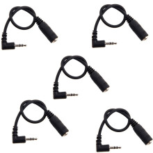 5pcs 2.5mm (Male) to 3.5mm (Female) Stereo Audio Jack Adapter