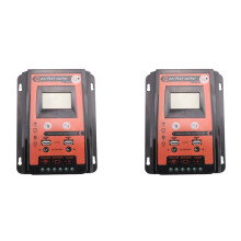 2X 30A MPPT PWM Solar Charge Controller 12V 24V Solar Panel Battery Regulator Dual USB Port LCD Display