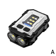 (A) Portable LED Flashlight Magnetic Mini Keychain Torch Rechargeable