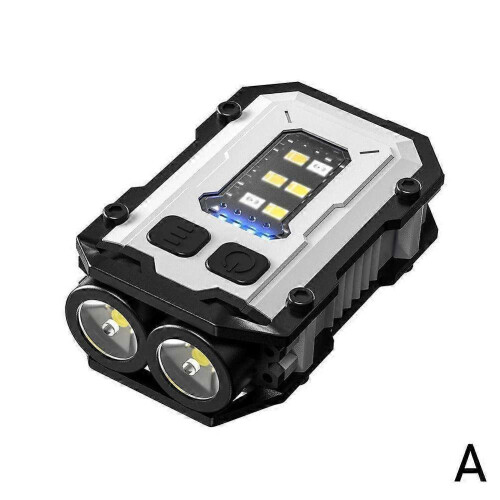 (A) Portable LED Flashlight Magnetic Mini Keychain Torch Rechargeable