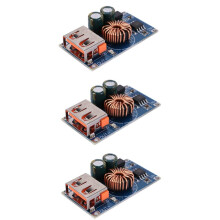 3X USB Step-Down Module 12V/24V to Qc3.0 Fast Charge Mobile Phone Charging Board for Fcp Quick Charger