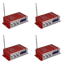 4X Kentiger Hy-400 Hi-Fi Car Stereo Amplifier Radio MP3 Speaker with FM Lcd Display Power Player