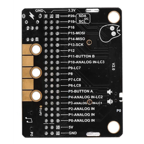4X Micro-Bit Expansion Board IOBIT V2.0 Breakout Adapter Shield with Buzzer for BBC Micro:Bit Kids'S Python 2