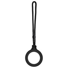 (black/one szie) Double-Sided Magnetic Phone Lanyard Phone Holder Base Storage Ring Anti-Loss Fashion Bag Clip Car Mount For MagSafe For iPhone 17