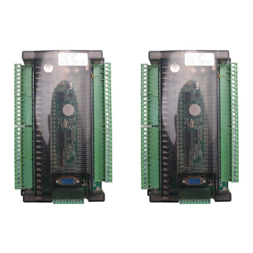 2X PLC Industrial Control Board Module FX3U-48MT Programmable Logic Controller 24 Input 24 Output 24V 1A
