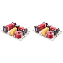 2X 3 Way Speaker Frequency Divider 300W HiFi Crossover Filter Frequency Distributor for DIY Home Speaker Modification