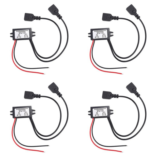 4X  Converter 12V to 5V 3A Double 2 USB to Auto Power Regulator Voltage Step Down
