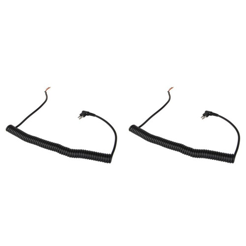 2X 2Pin 4 Wire Speaker MIC Cable Spring  for  GP88S GP3688 GP2000 PMMN4013A