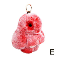 (Red/One size) 15cm Cute Charm Key Chain Bag pendant Plush Bunny Toy NEW- Rabbit