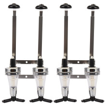 4 Bottles Wine Alcohol Shot Dispenser Pourer Rack Liquor Drinks Wall Bar Mounted