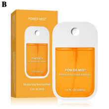 (Citrus) 45ml Power Mist Hydrating Hand Sanitizer Spray for Adults and Kids
