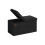 Storage Ottoman - Fabric - Ink Black - Flipping Lid and Foldable Design 1