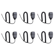 6X HM-133 Mic Speaker Handheld Shoulder Mic for Radio IC-207H IC-880H IC-2820H IC-E282 HM-133 RJ-45 IC-2725E