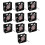 10X AC 220-240V 0.14A 120mmx120mm Metal Computer CPU Fan Black 1