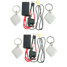 2X Car Wireless Anti-Theft Motorcycle Hidden Lock System with Cut Tools Alarm Ca K0B8 Circuit Immobilizer