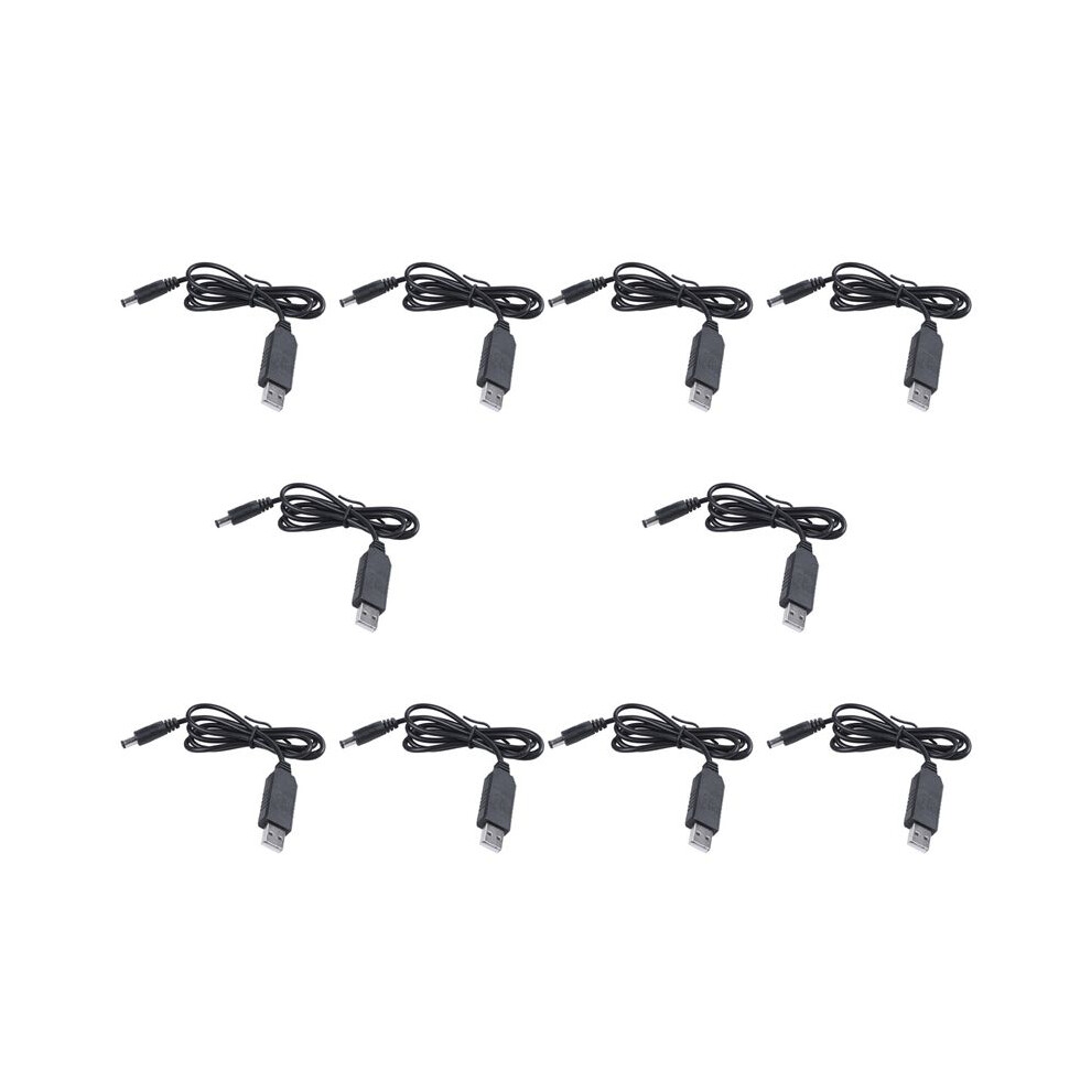 10X 5V To 12V 2.1Mm X 5.5Mm Module Converter Male Connector Jack Power Cable Plug,Usb To Cable -1M 6033190187910