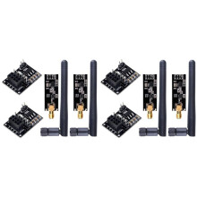 4Pcs NRF24L01+PA+LNA RF Transceiver Module with SMA Antenna 2.4 GHz 1100M + NRF24L01 Wireless Module for