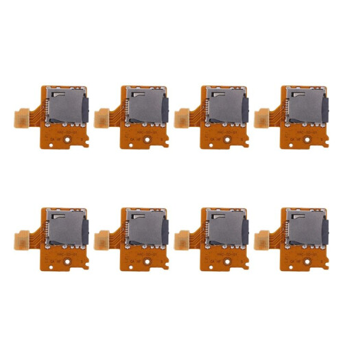 8X Micro- TF Card Slot Socket Board Replacement for   Game Console Card Reader Slot Socket