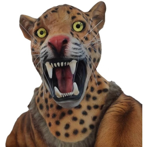 (Léopard d'Afrique) Masque en latex léopard africain 1