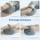 Orthopedic Pillow Between Knees Cooling for Side Sleeping Memory Foam Wedge Support 6
