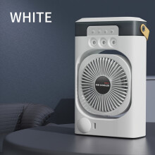 (white) Multifunctional Desktop Cooling Fan, Blowing, Cooling And Humidifying In One, Three-level Wind Speed Adjustment, Powerful Air
