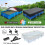 Rectangular Pool Cover, 400 x 210 cm, Pool Tarpaulin, Rainproof, Dustproof, UV-Resistant for Paddling Pools, Rectangular Inflatable Pool and Rectangu 3