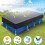Rectangular Pool Cover, 400 x 210 cm, Pool Tarpaulin, Rainproof, Dustproof, UV-Resistant for Paddling Pools, Rectangular Inflatable Pool and Rectangu 4