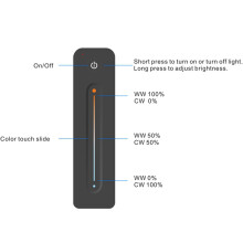 2X LED Dimmer 12V 5V 24V 36V 8A PWM Wireless RF with 2.4G Brightness Contact Remote for Led Single Color Strip