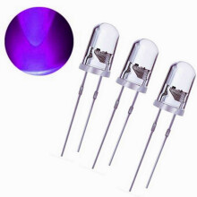 300Pcs/Lot 5mm Round Uv Led Diode Super Bright Water Clear Led Light Lamp Color