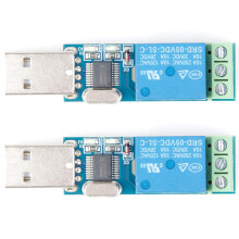2X USB Relais Modul Intelligenter USB Steuer Schalter USB Schalter für Elektronischen LCUS-1 Typ