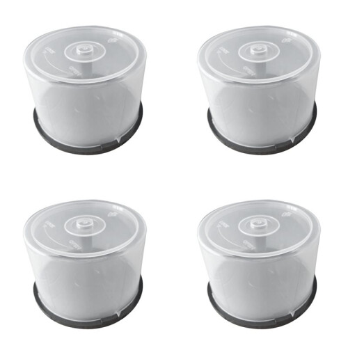 4pcs Large Capacity CD/DVD Storage Container Clear Plastic DVD Holder Compact Disk Organizer Space-Saving Design 1