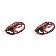 2X 1000V Bananenstecker Abnehmbare Spitze Multimeter Sonde Messleitung Schwarz Red Rot Paar
