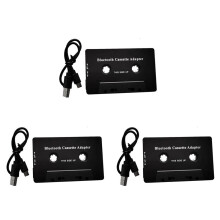 3X Universal Cassette 5.0 Audio Car Tape Aux Stereo Adapter with Mic for Phone MP3 AUX Cable CD Player